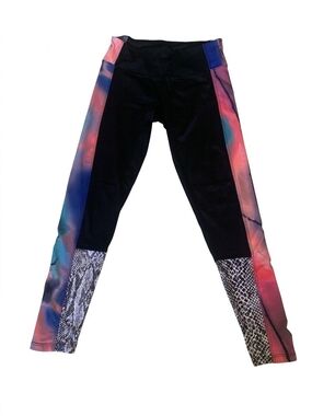 Onzie High Waist Yoga Leggings Printed Activewear Workout Pants